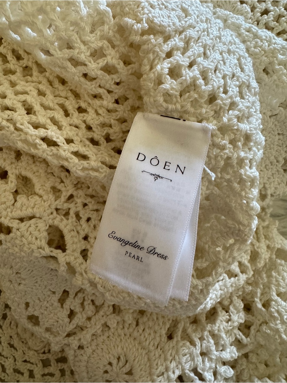 Doen New Evangeline Dress Heirloom Pearl Small - Picture 5 of 9